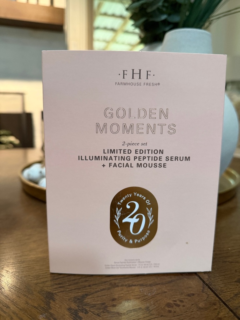 FarmHouse Fresh Golden Moments Illuminating Peptide Serum & Facial Mousse - Pink